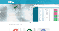 Desktop Screenshot of mashmatrix.com